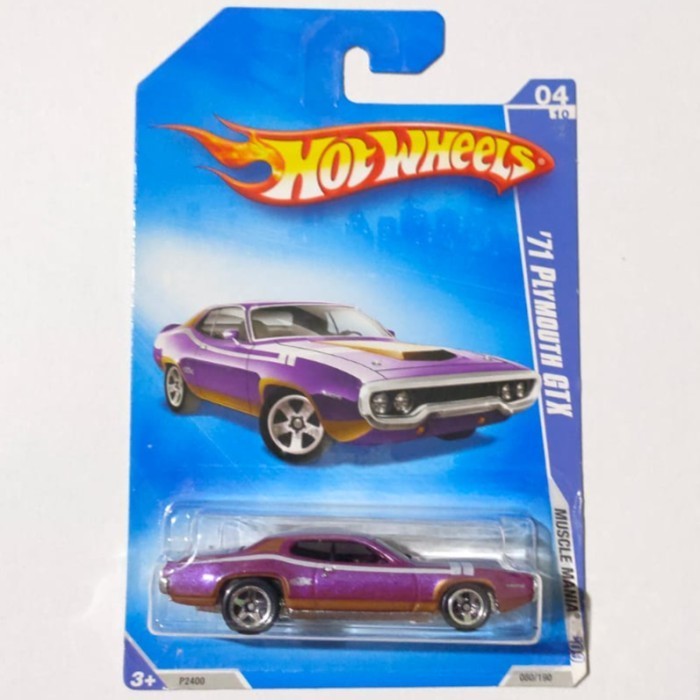 HW Hot Wheels 71 Plymouth GTX Ungu -DD24