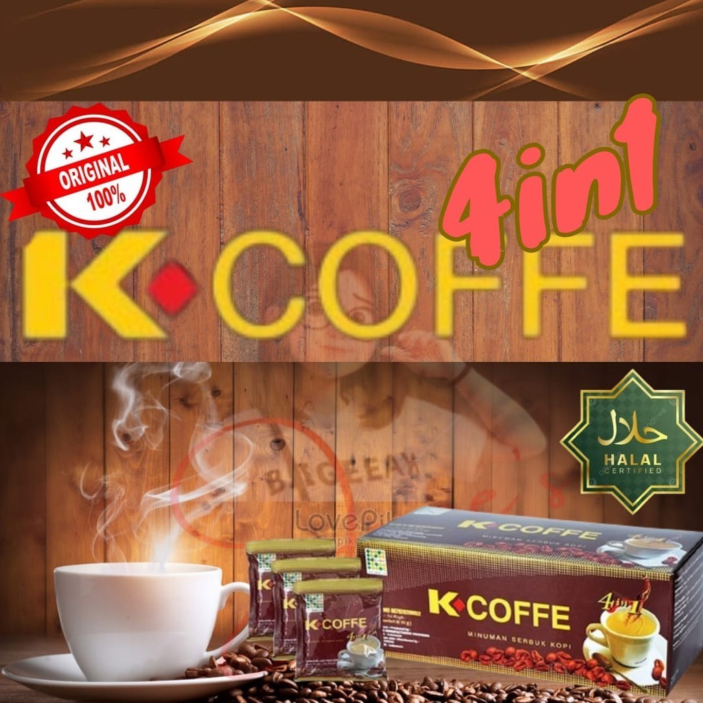 

K-COFFE - Kopi vitalitas stamina pria - 1 Box @20 sachet @21 mg