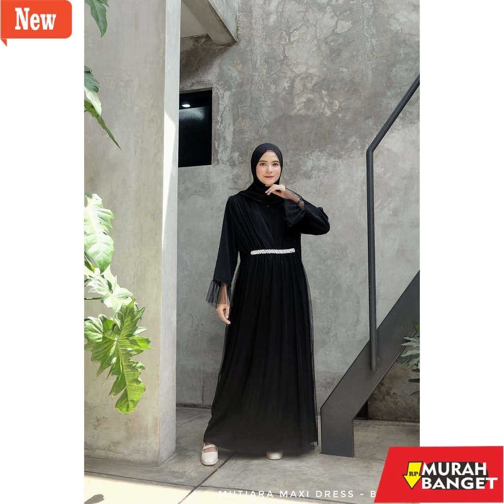 Gamis pesta- MUTIARA MAXI DRESS /dress kondangan terbaru / gamis kondangan kekinian