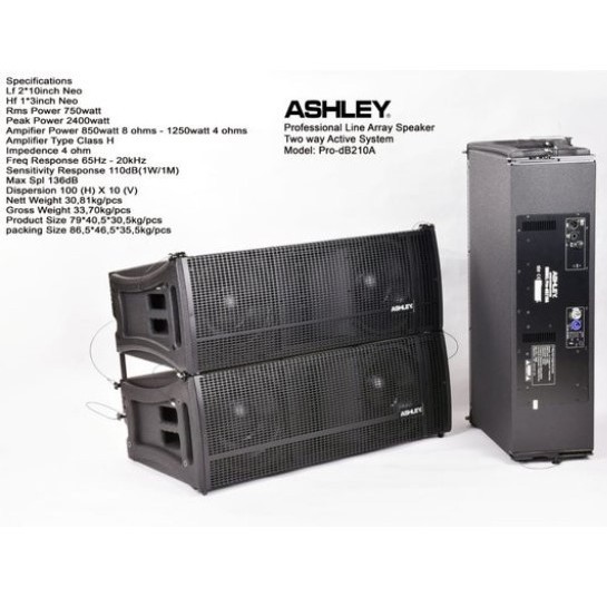Big Ramadhan Sale Speaker Line Array Ashley Pro Db210 A 1Pcs 2Way Aktif 10 Inch Original Active Db 2