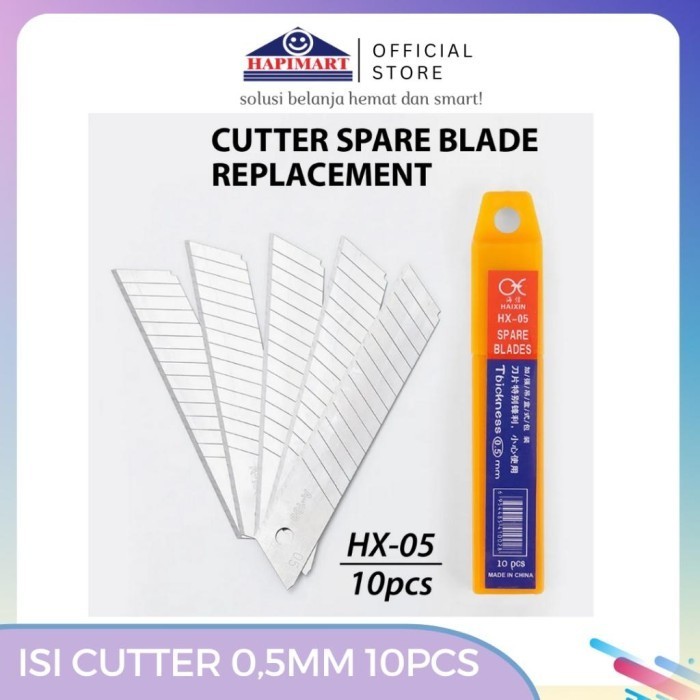 

Refill Cutter HX-05/Isi Cutter Spare Blade Replacement 10Pcs 0.5mm Isi Cutter Finder