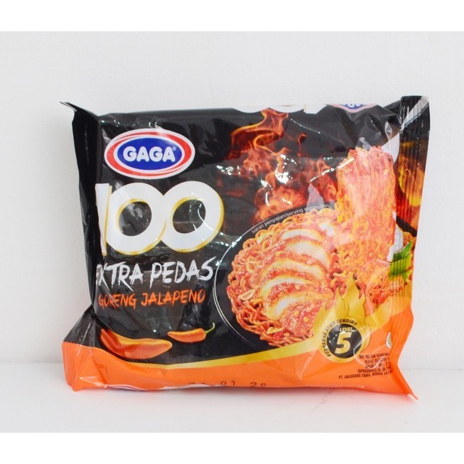 

Gaga Mie 100 Goreng Extra Pedas Jalapeno