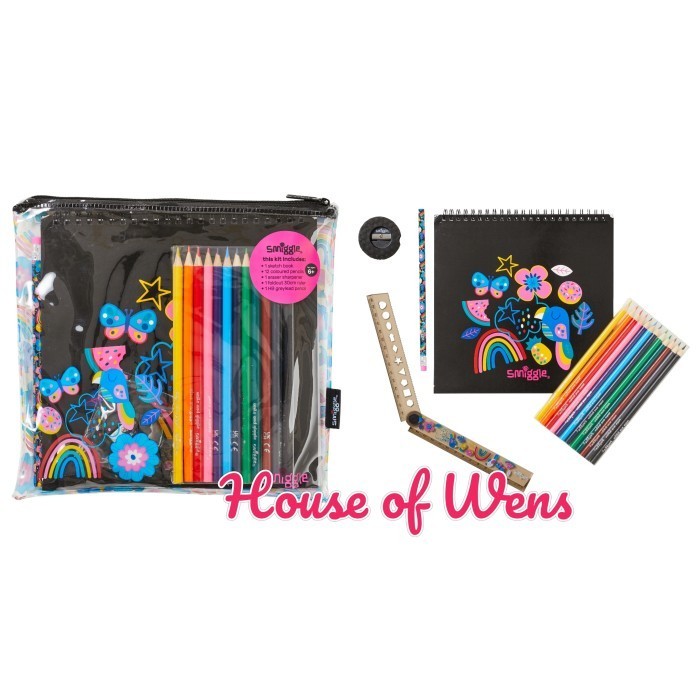 

SMIGGLE FLOW SKETCH STATIONERY GIFT PACK ORIGINAL - PAKET ALAT TULIS