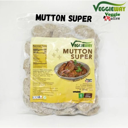 

Veggieway SUPER Mutton 1kg Daging kambing nabati kaki jamur nabati