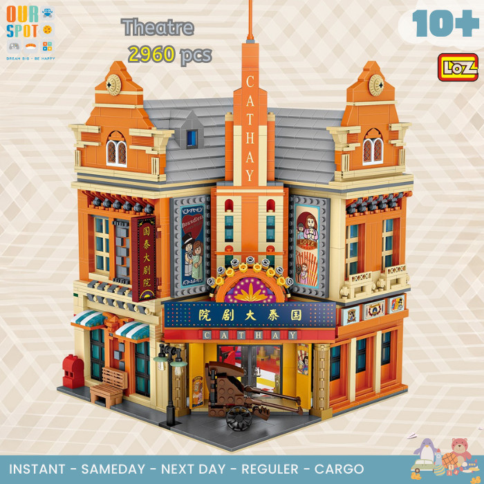 LOZ Shanghai old street buildings - LOZ mini street - DIY mini birck - LOZ architect