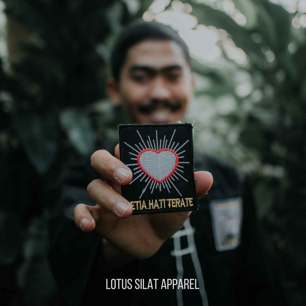 Bordir Bet Badge Dada Silat PSHT SH Terate Bordir Logo Lambang Hati Bersinar | Premium Original Grad