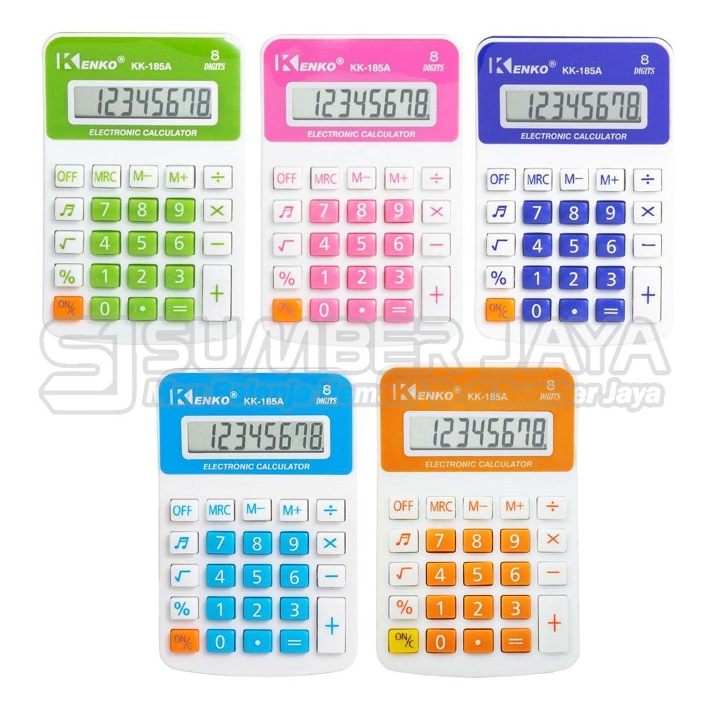 

Calculator Mini BEST SELLER Kenko KK 185A Warna Mika MIRIP KENKO