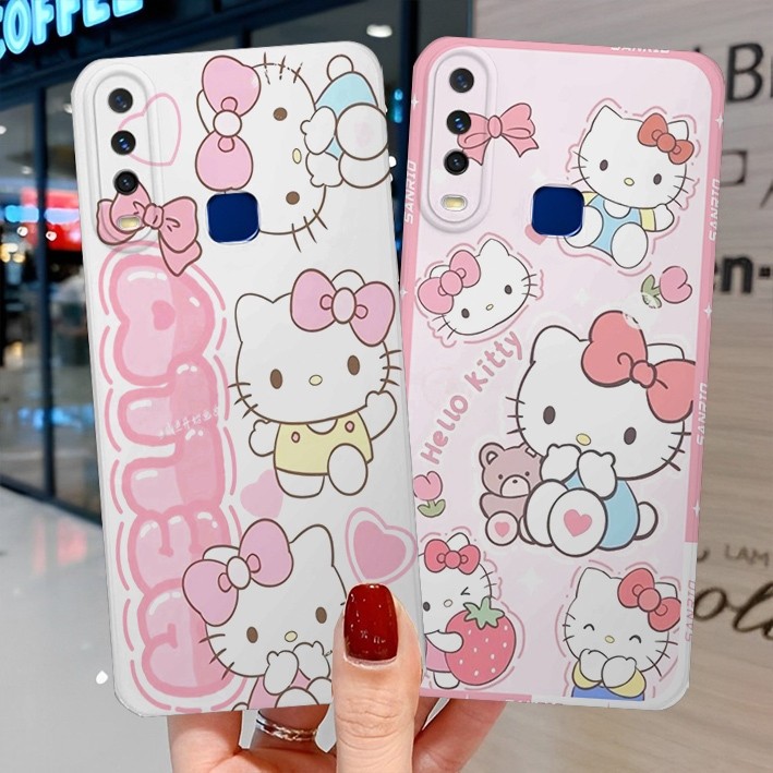 [GC07] Case Vivo Y11/Y12/Y12i/Y15/Y16/Y17/Y19 Motif Kartun Hello Kitty Lucu - Case Kekinian - Case P