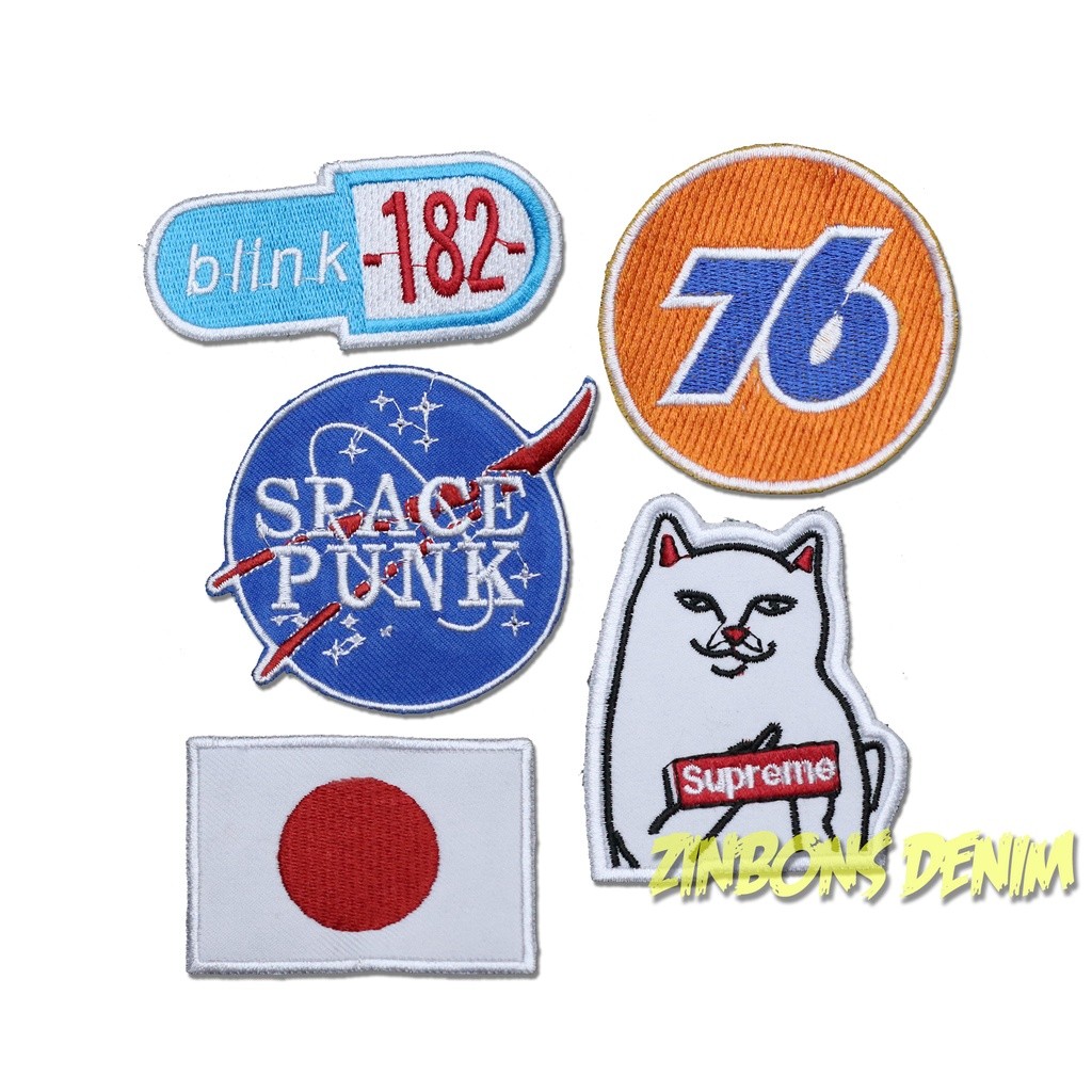 Bordir ZINBONS Patch Emblem patch band emblem band patch bordir emblem jaket