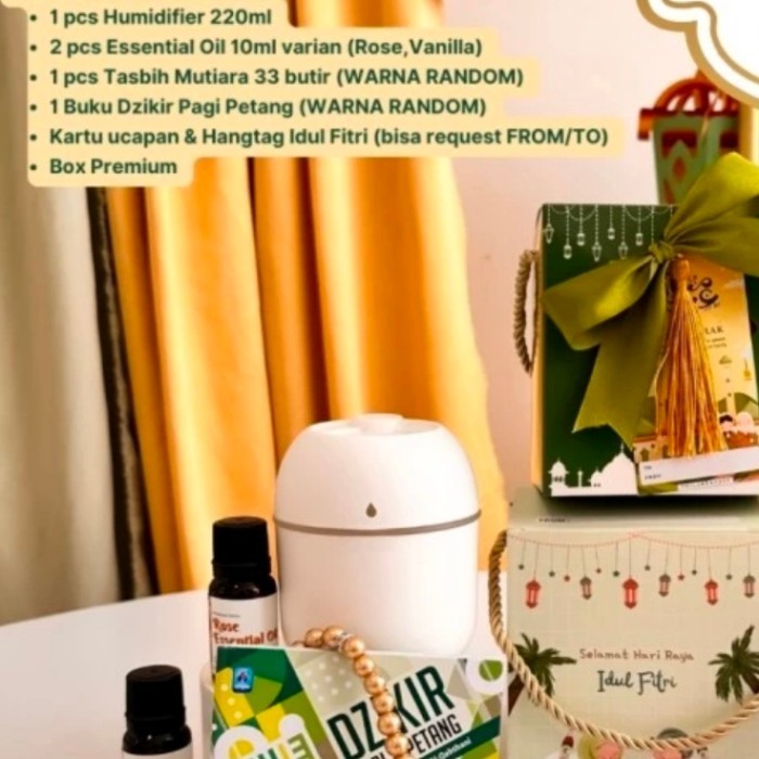 

Hampers Lebaran 2025 Humidifier Set Hampers Idul Fitri 2025 Humidi set 1 - Eva Humidi 10