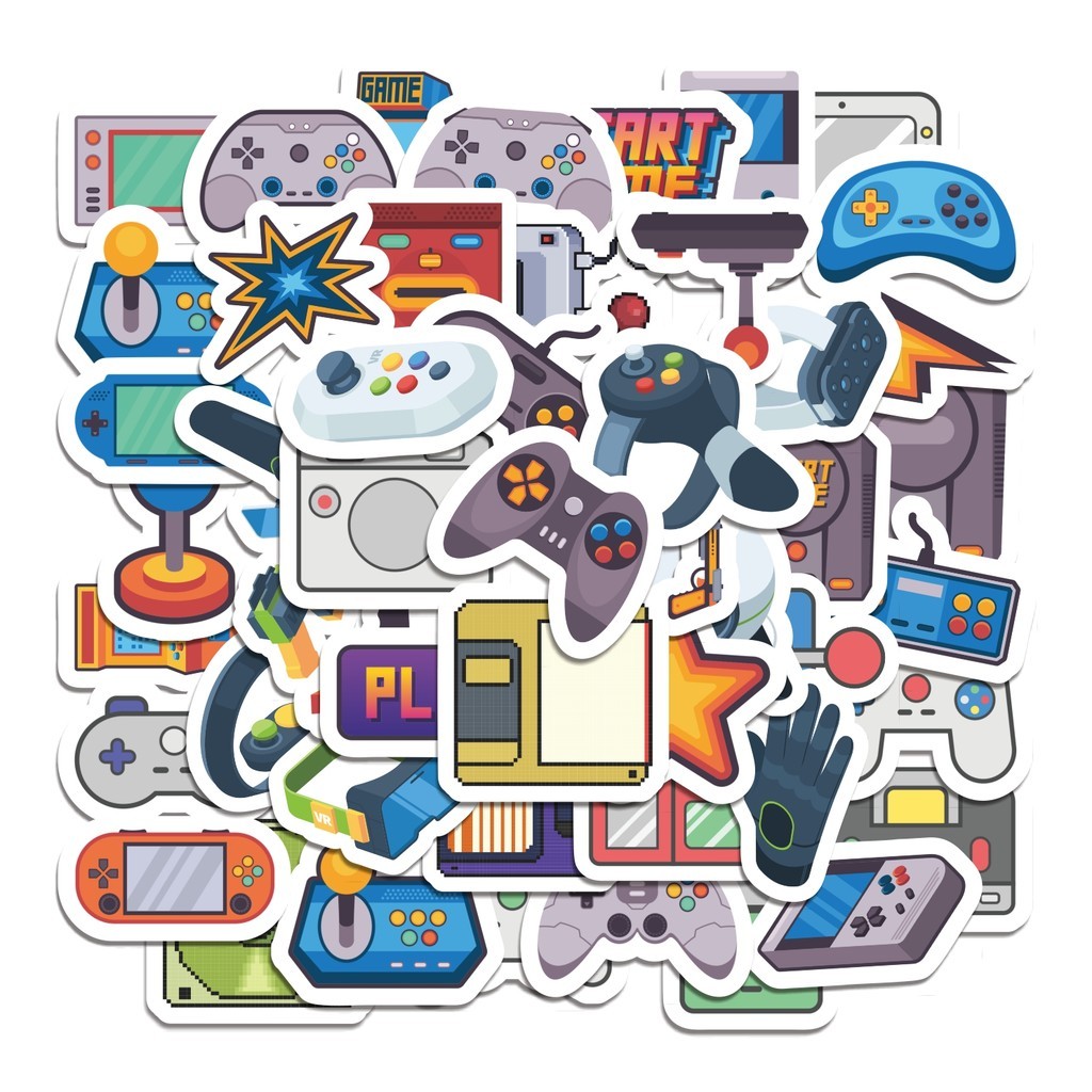 

COD 50 Pcs Stiker Gamepad Konsol Game Lucu Anti Air Untuk Dekorasi Notebook Sepeda Skateboard Handphone