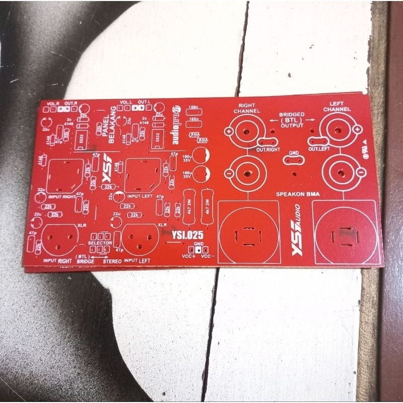 pcb inbal input balance box panel ca ca10 ca20 thunder csh pertinak + panel speakon speaker belakang