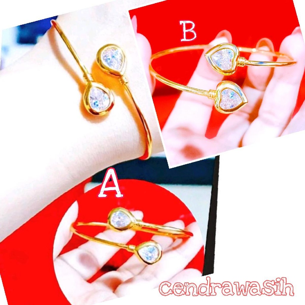 Gelang cendrawasih FLEXIBEL RESIZEABLE PRODUK PARISCOUNTER AWET TIDAK BISA HITAM,BISA DI SEPUH LAGI 