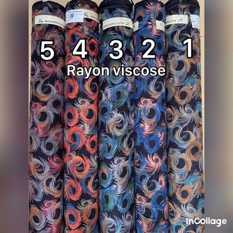 KAIN RAYON VISCOSE / KATUN RAYON MOTIF / RAYON EXCLUSIVE / RAYON SERAGAMAN by husein.textile