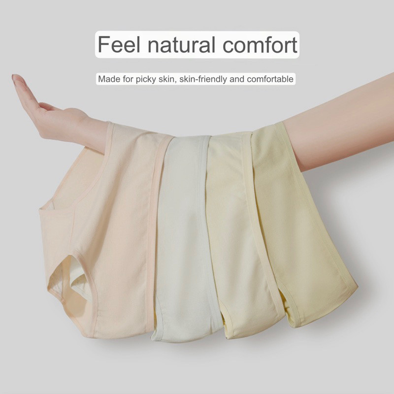 XX56YT 6 Pieces Women's Pure Cotton Panties Sexy Mid Waist Breathable Thin Summer Style Bottoming Sh