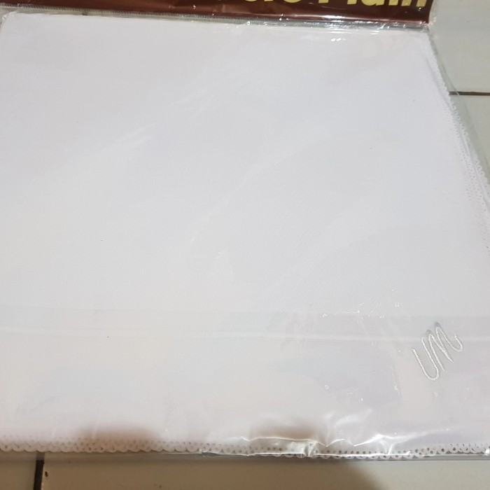 HIJAB SEGIEMPAT VOAL MIRACLE UMAMA LC PUTIH BERSIH N PUTIH TULANG 110 - Putih Tulang, 110x110