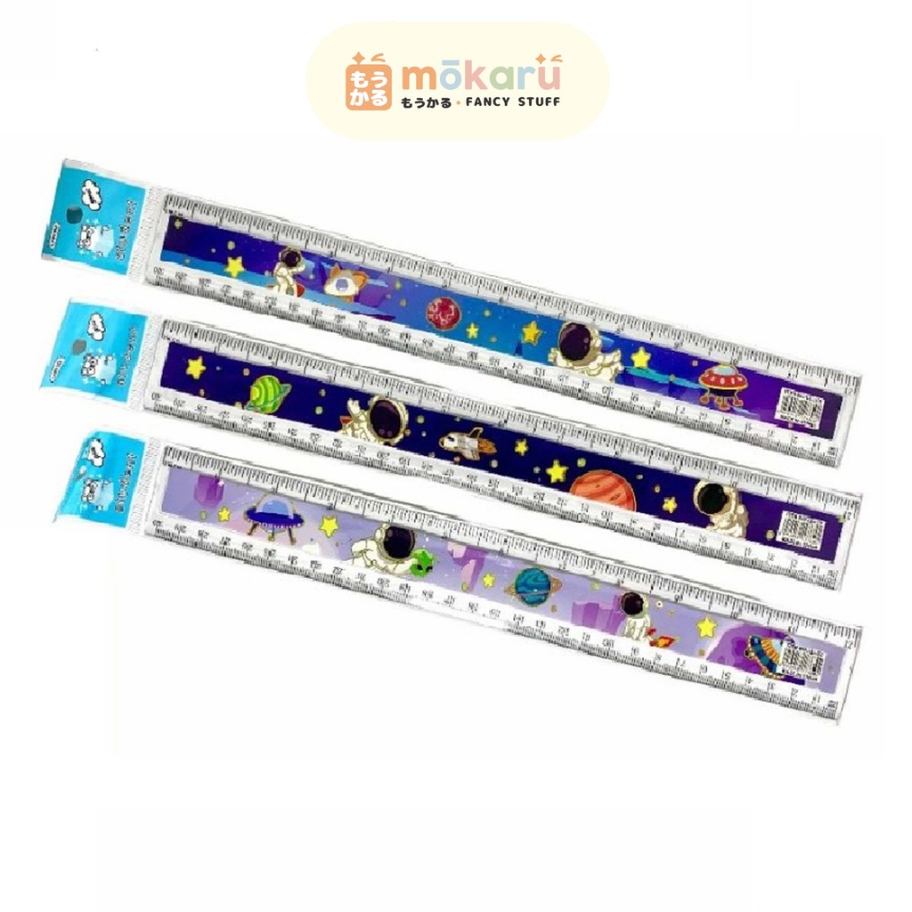 

Fancy Penggaris Panjang Astronot 30cm LB-330 Alat Ukur Plastik Tebal Murah