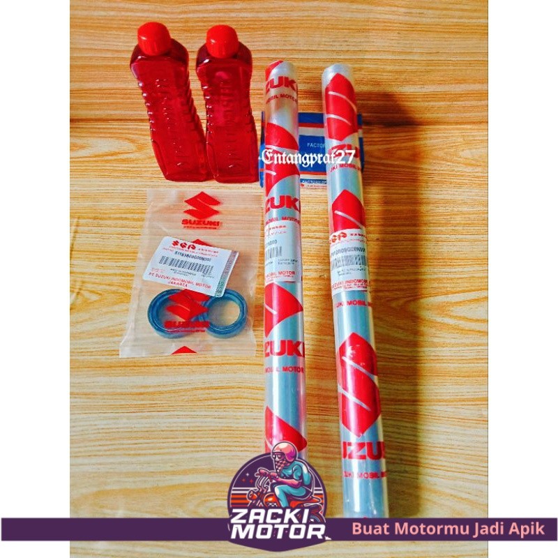 As Shock Sok Depan (Model derat) + Seal shock + Oil Shock Suzuki Smash lama/Smash new/Shogun  110/Sh