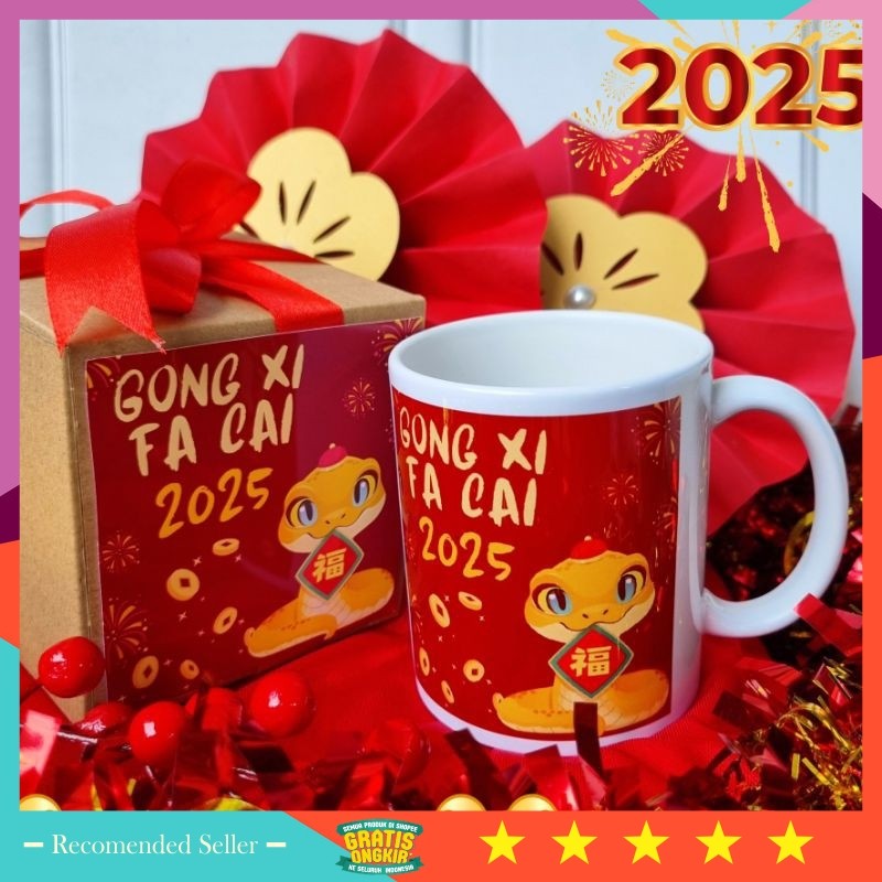 

Hampers Wedding Anniversary Wisuda Keren Unik / hampers imlek / giftbox Sincia CNY / kado imlek mug Naga