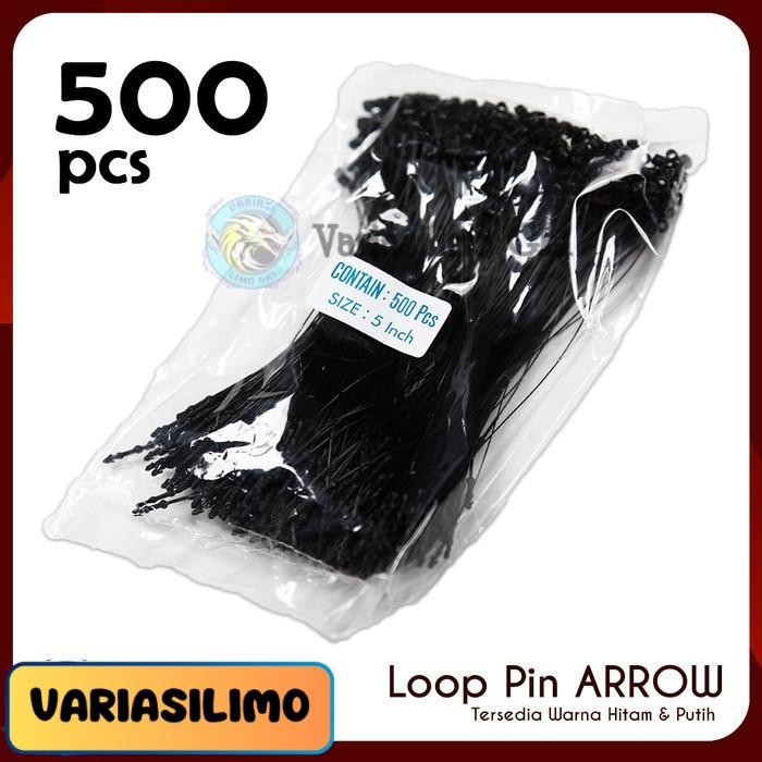 LOOP PIN / LOCK PIN KERUCUT / STRING PIN SEGITIGA 5 INCH - Hitam