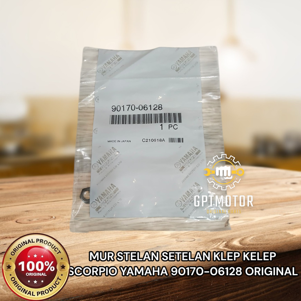 MUR STELAN SETELAN KLEP KELEP SCORPIO YAMAHA 90170-06128 ORIGINAL