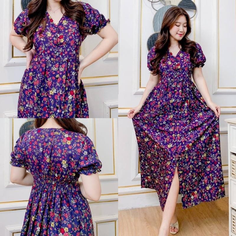 DASTER PUTRI BALI - RYUKA DASTER RAYON BALI Dress Motif Nyaman Panjang Printing Casual Kain Wanita B
