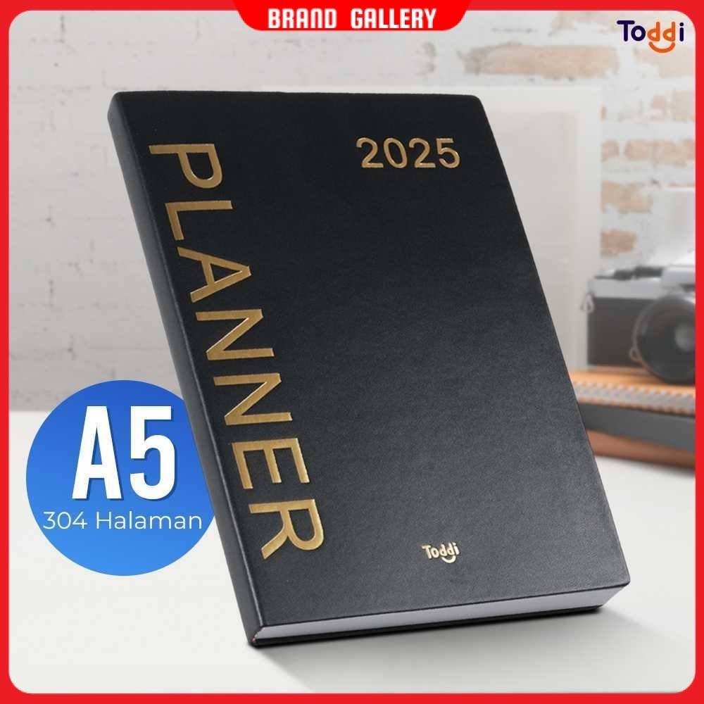 

Toddi Buku Agenda Softcover Monthly Planner Notebook A5 304 Halaman - TD-2025