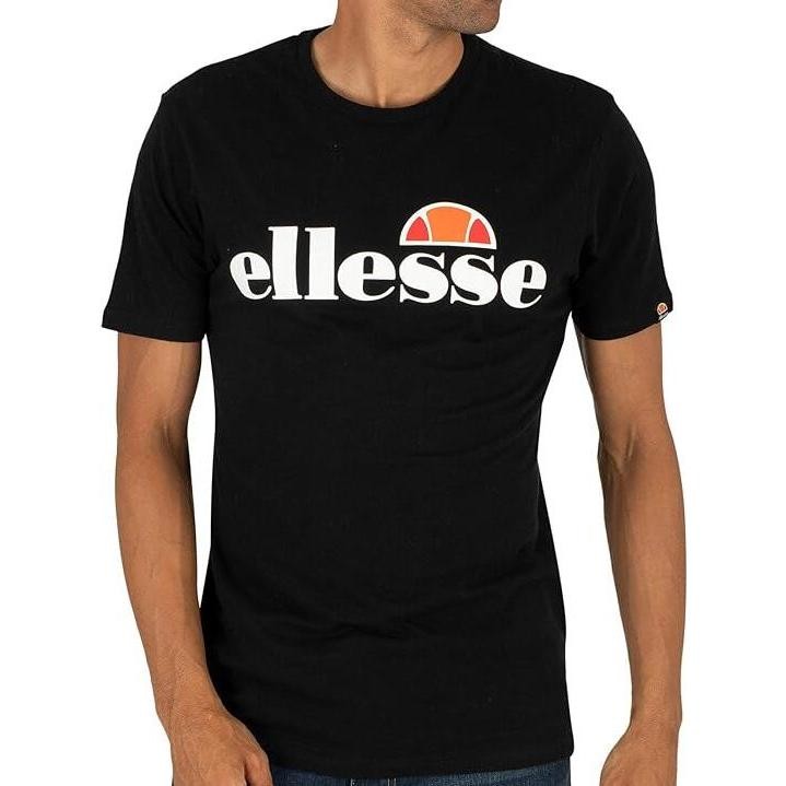 . Kaus vintage ELLESSE logo italia kaus hitam/abu-abu/biru dongker/putih pria ① Crew-neck fashion un