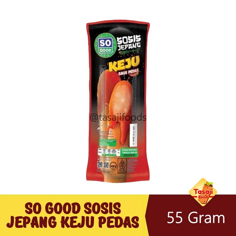 

So Good Sosis Jepang Keju Saus Pedas 55 Gram Grosir