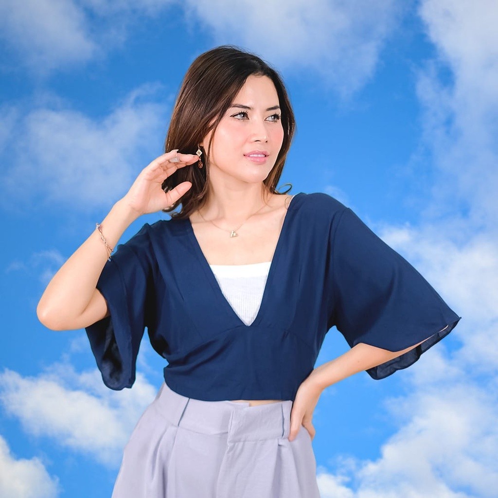 PREMIUM RAYON DIAMOND⭐️ Pevita RAYON DIAMOND CROP Blouse*