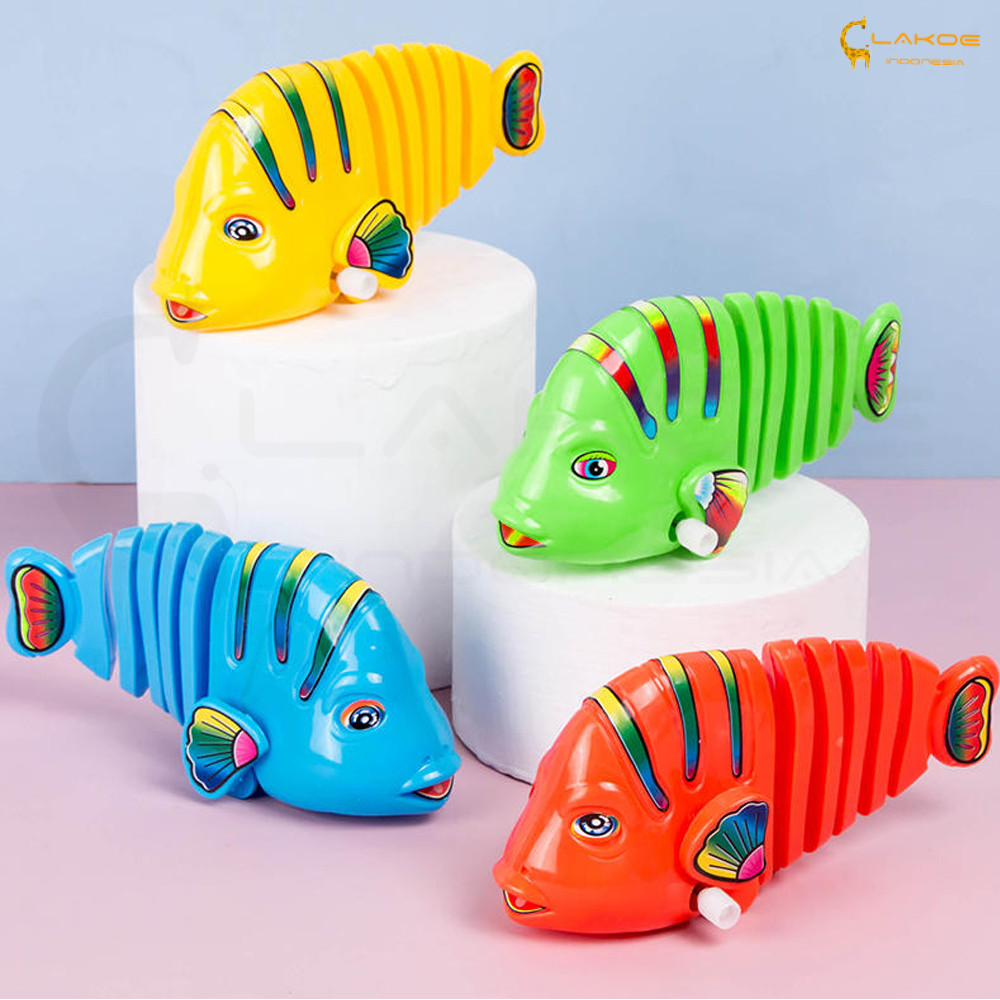 BESTPROMO LAKOE Mainan Anak Ikan Bergerak/Menggoyang Ekor Mainan Ikan/Mainan Edukasi Bayi
