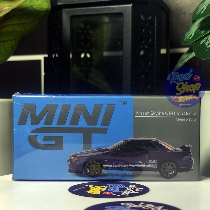Mini GT Nissan Skyline GT-R Top Secret Metallic Blue 589
