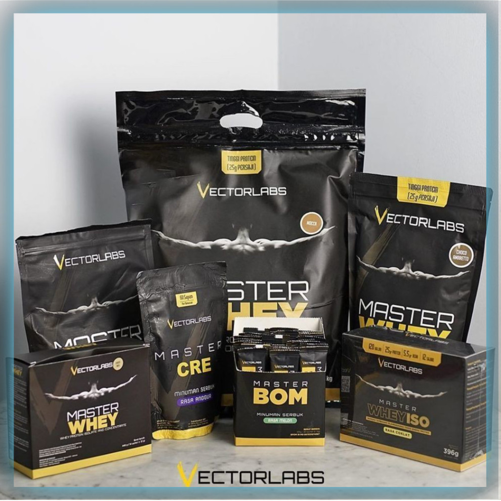 Vectorlabs Master Mass 12 lbs 5400 gram Susu Whey Protein Gainer Penambah Berat Badan Mastermass Vec