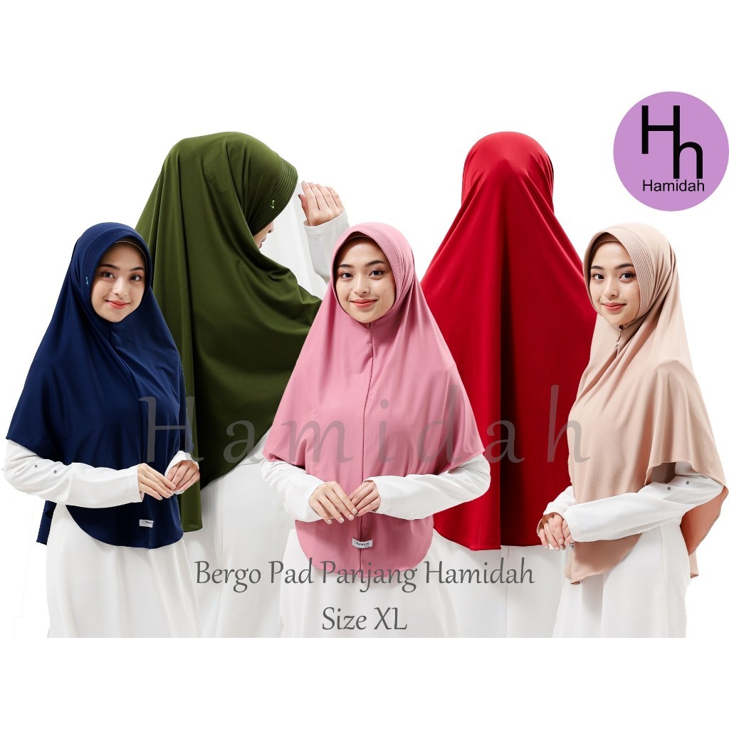 Hamidah - Hijab Adeeva Bergo size XL Hamidah/Bergo Hamidah