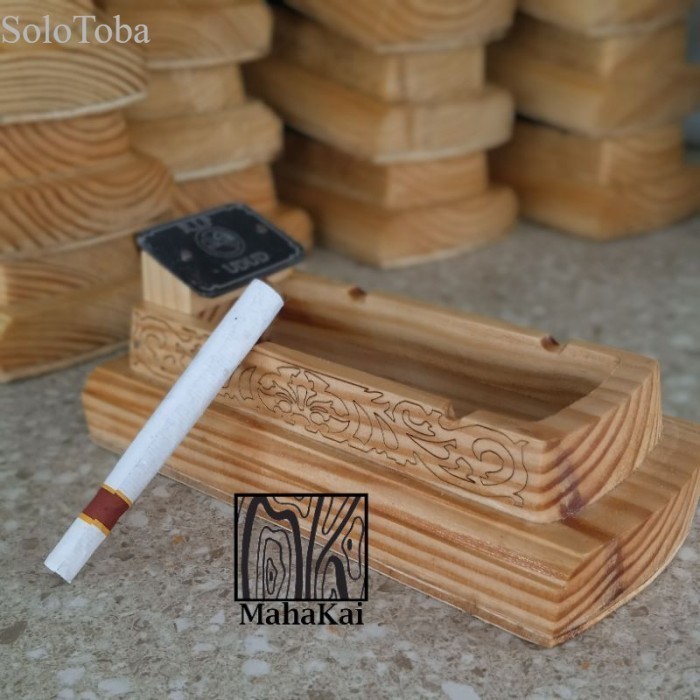 Asbak Kuburan Kayu Gambar Ukir Ukiran Unik Ash Hadiah Souvenir murah