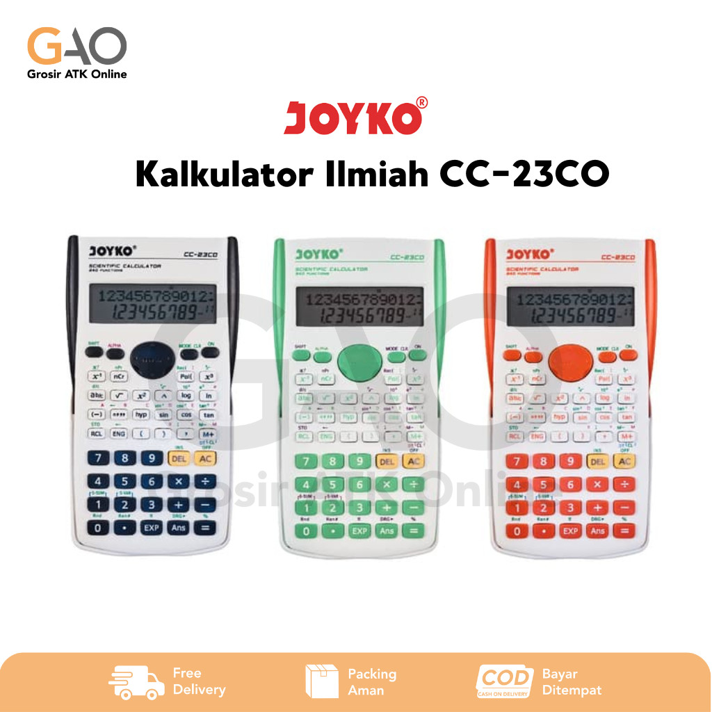 

Scientific Calculator Joyko Kalkulator Ilmiah Joyko CC-23CO