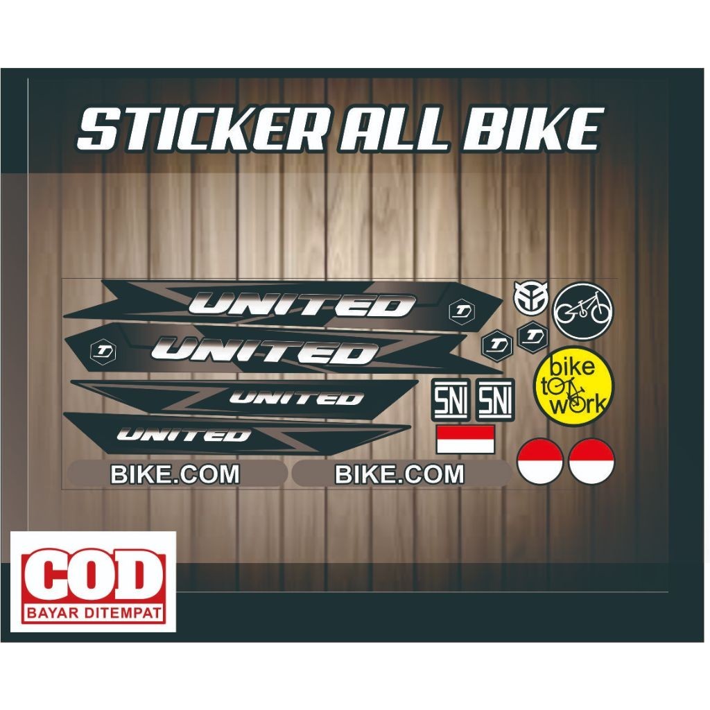 SETIKER MOTTIP SIMPLE stiker all sepeda/ stiker bmx /striping lis motif united / striping united sti