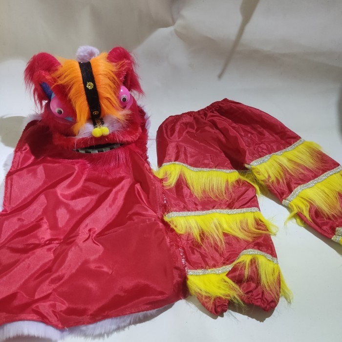 mainan anak topeng barongsai + celana red