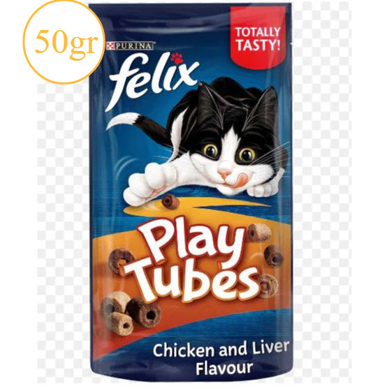 Felix Cat Play Tubes Flavour Snack Kucing 50Gr