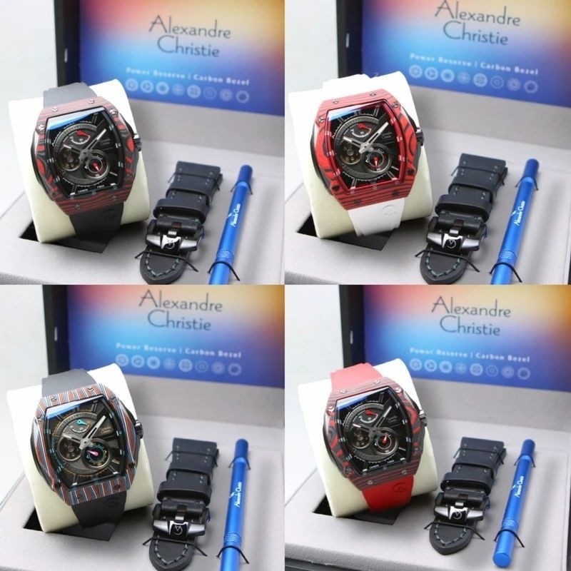 ALEXANDRE CHRISTIE LIMITED EDITION CARBON 6608 AC6608MC AC6608 AC 6608MC ORINGINAL RUBBBER TERBARU