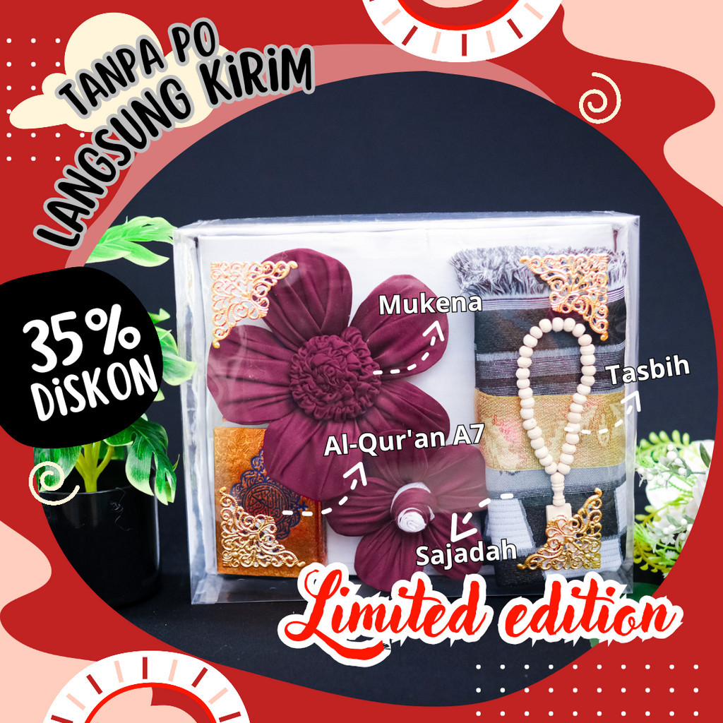 

hampers alat sholat/ hampers mukenah/ mukena kado/ hampers mukenah premium/ hampers lebaran/ hampers alat sholat wanita
