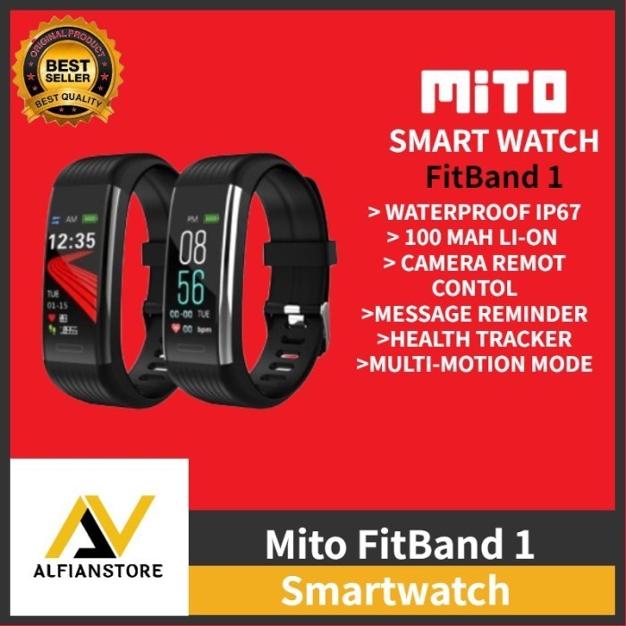 Mabel MITO FIT BAND 1 IP67 SMART WATCH JAM TANGAN
