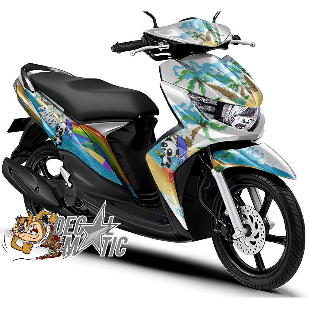 Stiker Motor Mio Soul Full Body Decal Soul GT 115 SOUL GT 125 Full Body  - Panda Pantai