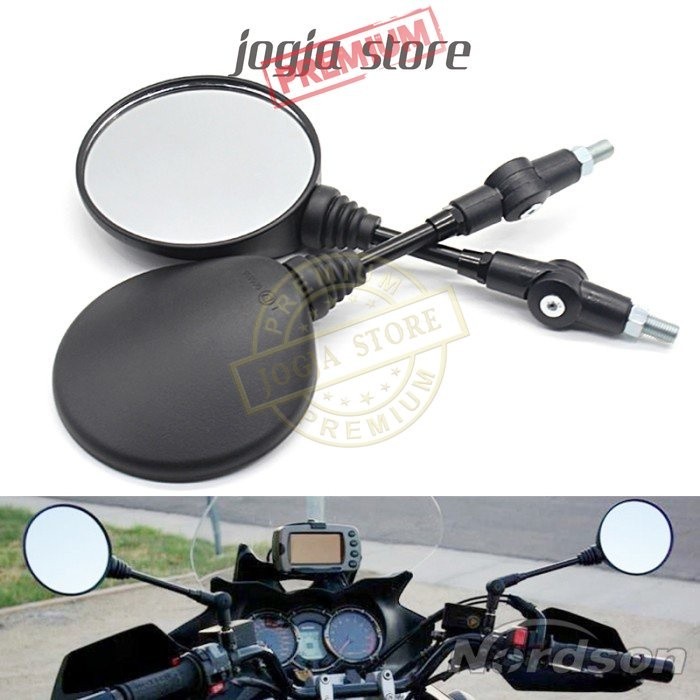 Kaca Spion Motor Adventure Model Bulat Adjustable /Spion Motor Klasik