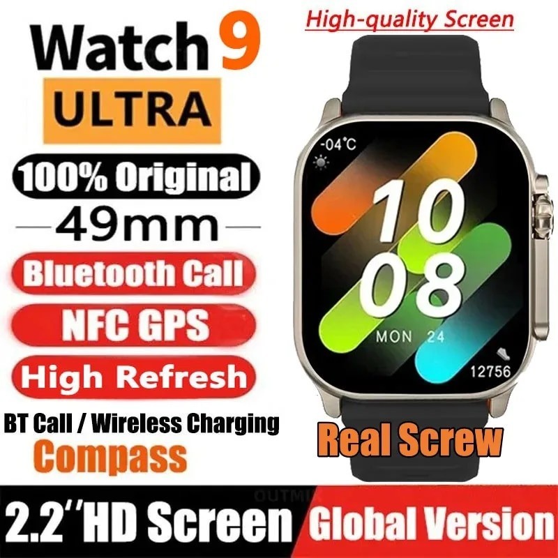 2023 New Smart Watch 9 Ultra Watch Ultra IWO Watch Ultra NFC Smartwatch Series 9 Bluetooth Call 2.2 
