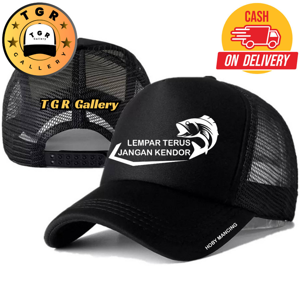 TGR Gallery Topi Trucker HOBI MANCING - Topi Distro HOBI MANCING Logo - Topi HOBI MANCING Premium - 