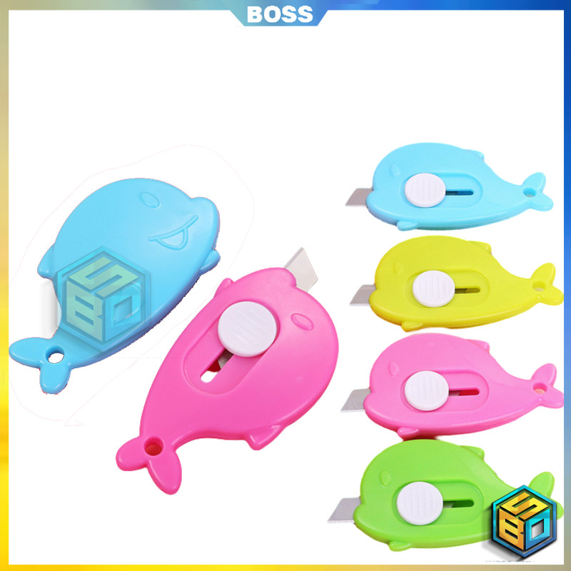 

BOSS MURAH COD PISAU CUTTER MINI MODEL DOLPHINE LUCU / PISAU MINI PEMBUKA UNBOXING PAKET / PISAU PEMOTONG KERTAS / CUTTER MINI SERBAGUNA