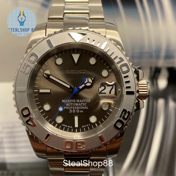 Seiko Mod Yacht Master Rhodium NH35