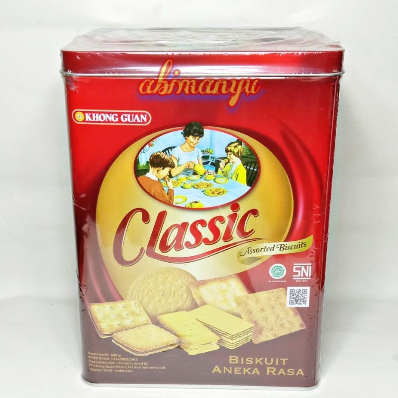 BISKUIT KHONG GUAN KALENG CLASSIC 600 GR