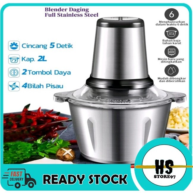 MEAT GRIENDER BLENDER DAGING BLENDER BAKSO BELENDER CHOPPER PENGGILING DAGING ELEKTRIK BELENDER TOPI
